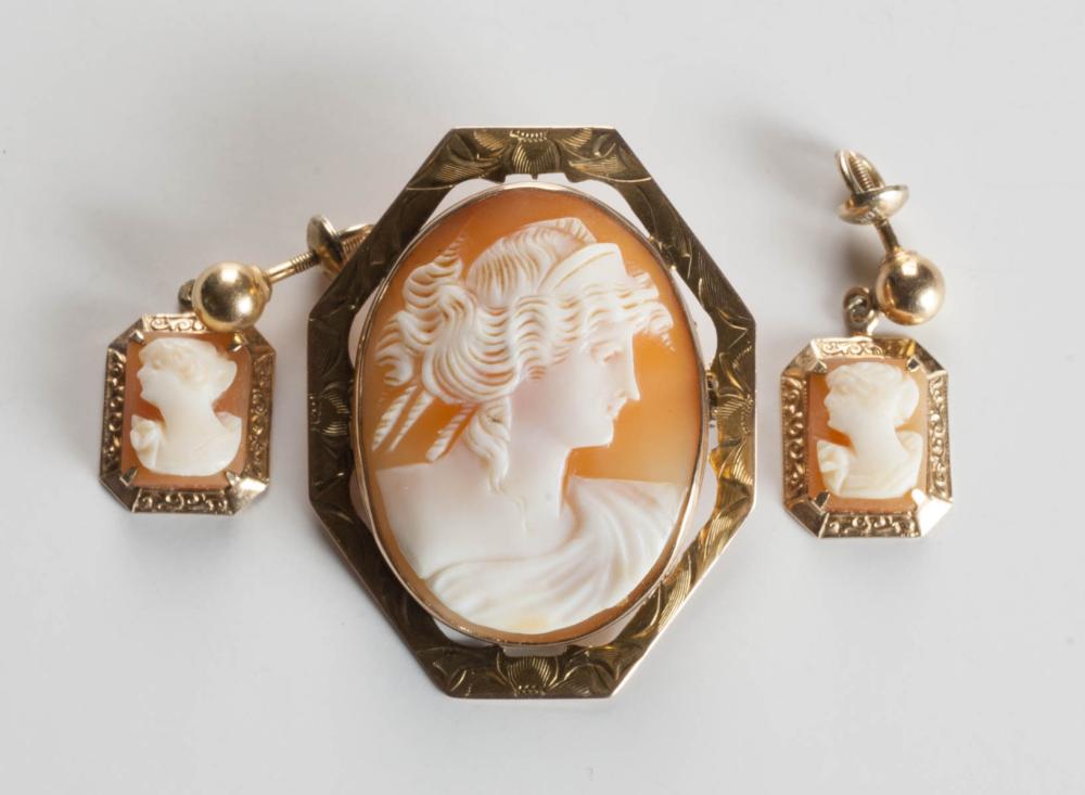 THREE ARTICLES OF VICTORIAN CAMEO