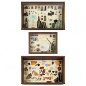 THREE ARTIFACT DISPLAYS ILLUST