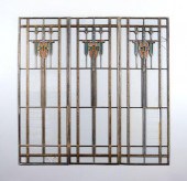 Three Arts and Crafts windows,