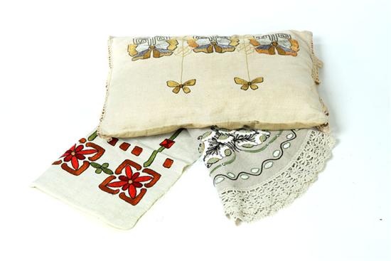 THREE ARTS & CRAFTS TEXTILES. 