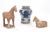THREE ASIAN CERAMICSThree Asia