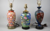 THREE ASIAN LAMPSTHREE ASIAN L