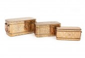 THREE ASIAN MIXED METAL BETEL