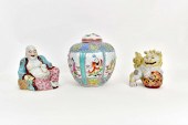 THREE ASIAN PORCELAIN TABLE IT
