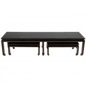 THREE ASIAN STYLE LACQUERED LO