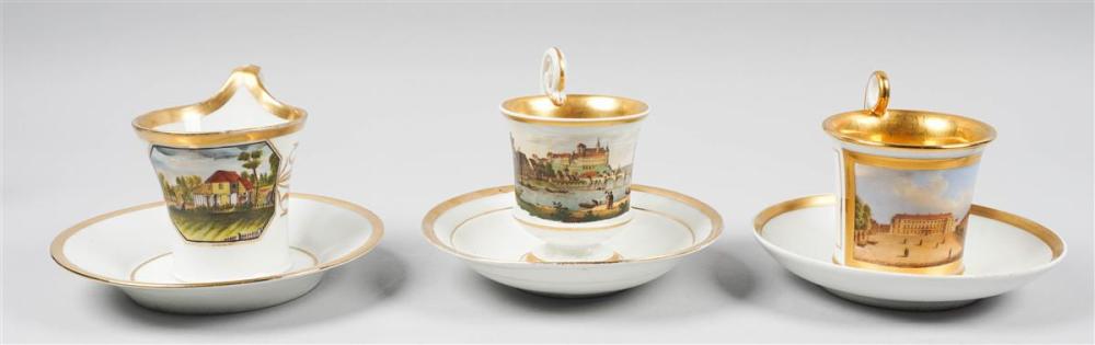 THREE ASSEMBLED MEISSEN AND