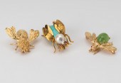 THREE ASSORTED 14 KARAT YELLOW