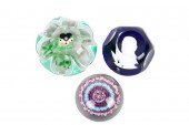 THREE ASSORTED BACCARAT CRYSTA