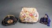 THREE ASSORTED BEADED AND OTHE
