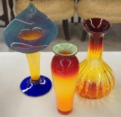 THREE ASSORTED BLENKO 'TANGERI