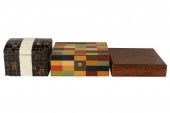 THREE ASSORTED DECORATIVE BOXE