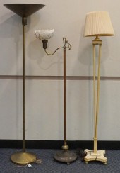 THREE ASSORTED FLOOR LAMPSThre