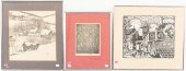 THREE ASSORTED FRAMED ARTWORKS