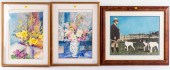 THREE ASSORTED FRAMED ARTWORKS