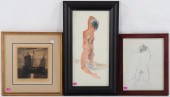 THREE ASSORTED FRAMED ARTWORKS