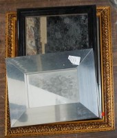 THREE ASSORTED FRAMED MIRRORS,