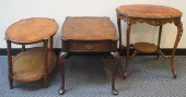 THREE ASSORTED FRUITWOOD OVAL