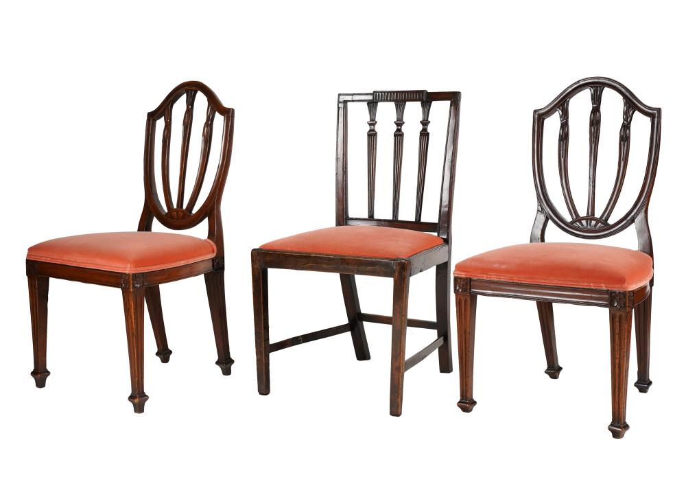 THREE ASSORTED GEORGIAN MAHOGANY