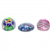 THREE ASSORTED GLASS PAPER WEI