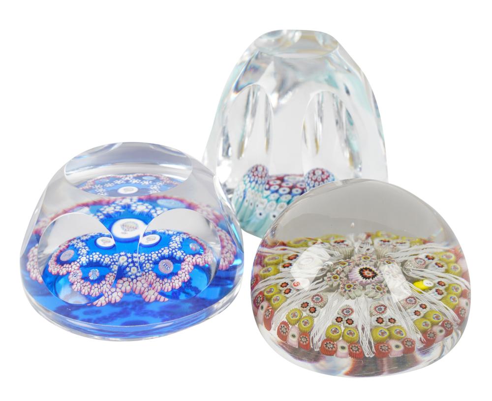 THREE ASSORTED GLASS