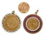 THREE ASSORTED MEXICAN GOLD CO