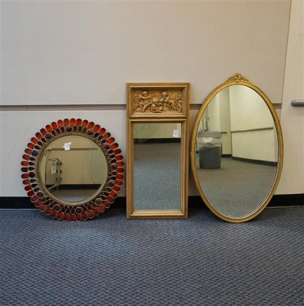 THREE ASSORTED MIRRORSThree