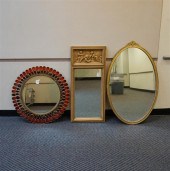 THREE ASSORTED MIRRORSThree As