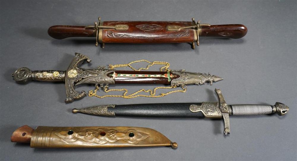 THREE ASSORTED MODERN DAGGERS