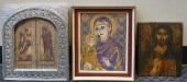 THREE ASSORTED ORTHODOX ICONS: