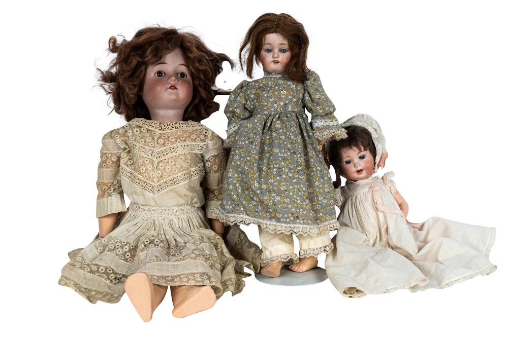 THREE ASSORTED PORCELAIN HEAD
