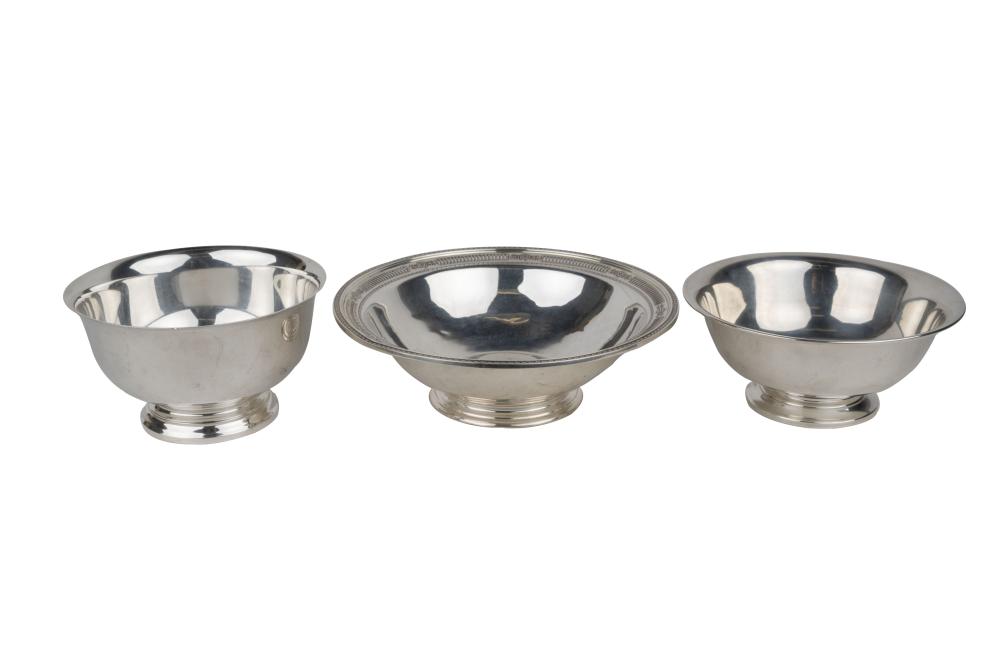 THREE ASSORTED STERLING