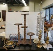 THREE ASSORTED TABLE LAMPS, HA