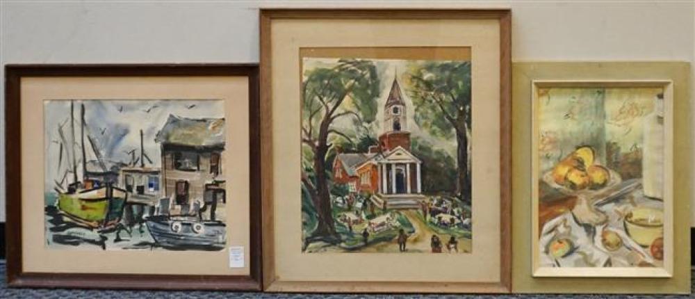 THREE ASSORTED WATERCOLORSThree