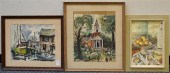 THREE ASSORTED WATERCOLORSThre
