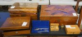 THREE ASSORTED WOOD WRITING AN