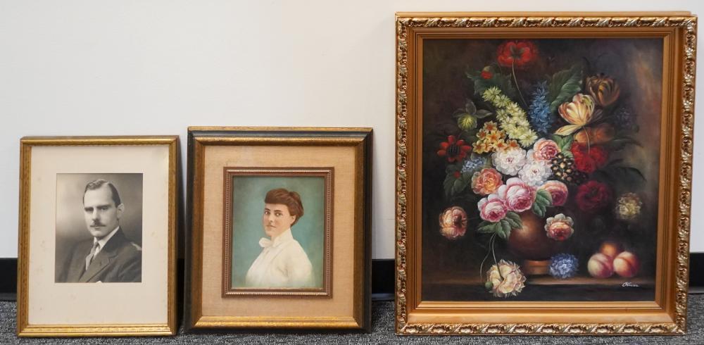 THREE ASSORTED WORKS OF ARTThree