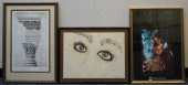 THREE ASSORTED WORKS OF ARTThr
