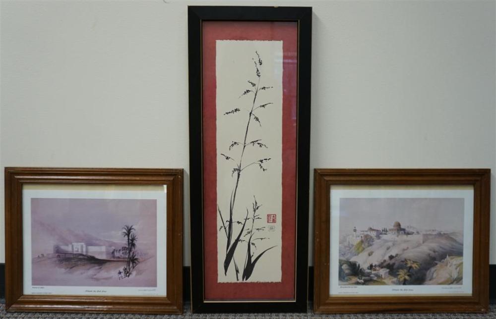 THREE ASSORTED WORKS OF ARTThree