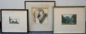 THREE ASSORTED WORKS OF ARTThr