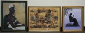 THREE ASSORTED WORKS OF ARTThr