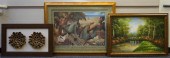 THREE ASSORTED WORKS OF ARTThr