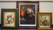 THREE ASSORTED WORKS OF ARTThr