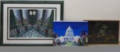 THREE ASSORTED WORKS OF ARTThr