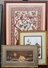 THREE ASSORTED WORKS OF ARTThr