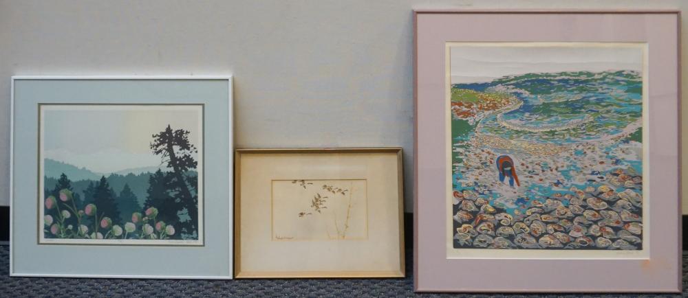 THREE ASSORTED WORKS OF ARTThree