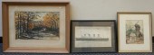 THREE ASSORTED WORKS OF ARTThr