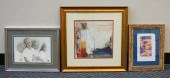 THREE ASSORTED WORKS OF ARTThr
