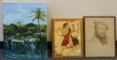 THREE ASSORTED WORKS OF ARTThr