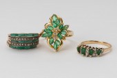 THREE ASSORTED YELLOW GOLD, GR