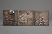 THREE AUSTRIAN .900 SILVER PLA